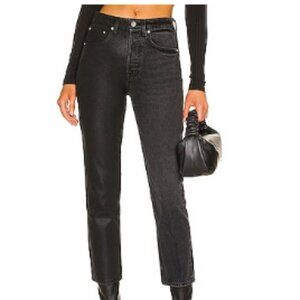 GRLFRND Karolina High Rise Straight Crop in Night Market